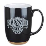 Christian Art Gifts Coffee Mug: Blessed Man - Jeremiah 17:7 Inspirational Scripture, 15oz, Black