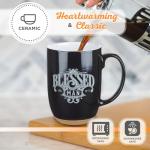 Christian Art Gifts Coffee Mug: Blessed Man - Jeremiah 17:7 Inspirational Scripture, 15oz, Black