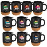 Pcs Christmas Dumpster Fire Mug Bulk with Removable Cork Bottom for Coworker Funny Office Supplies Emotional Support Coffee Mugs