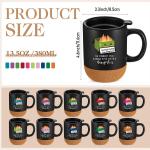 Pcs Christmas Dumpster Fire Mug Bulk with Removable Cork Bottom for Coworker Funny Office Supplies Emotional Support Coffee Mugs