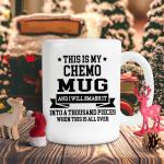 This Is My Chemo Mugs For  Cancer Gifts For Men,Cancer Gifts for Women Gifts Novelty Coffee Ceramic  Cups  White 11 oz