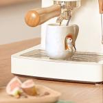 Mug Coffee Ceramic Cup Novel 3D Cat Pattern with Lid and Matching Spoon Cartoon Handmade Mug for Tea Milk Chocolate Juice Suitable for People Who Love Cats Small Animals (Cat side)