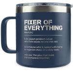 KATLADIZ Thank You Gifts for Men, Boss, Coworker, Manager, Office, Mentor - Coworker Gifts, Boss Gift for Men - Birthday, Fathers Day Gift for Mens - 14 Oz Stainless Steel Coffee Mug