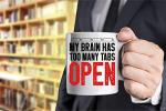 Funnwear My Brain Has Too Many Tabs Open Funny Saying 11oz Perfect Office Coffee Mug Tea Cup Desk Decor for Sarcastic Men Women Boss Co-workers Employees Friends Husband Wife Birtday