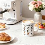 WHTYEFZ How To Identify Birds Coffee Mug, Funny Bird Squirrel Theme Gifts for Bird Squirrel Lover Birder Ornithologist, Birthday Christmas Gifts for Veterinarian Park Ranger Animal Rescuer Zoologist