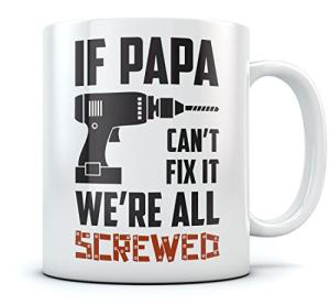 Tstars Dad Mug Gifts for Papa from Daughter Son Fathers Day Funny Coffee Mugs For Dads Ceramic Mug 15 Ounce White