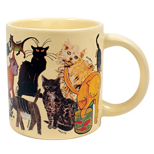 Famous Artistic Cat Mug - Cats from Art History, 12 oz
