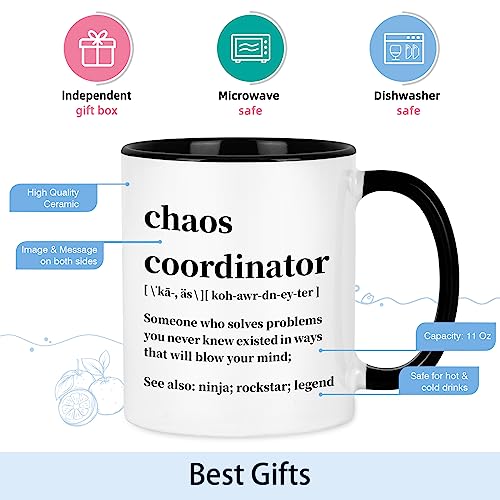Funny Chaos Coordinator Coffee Mug for Work