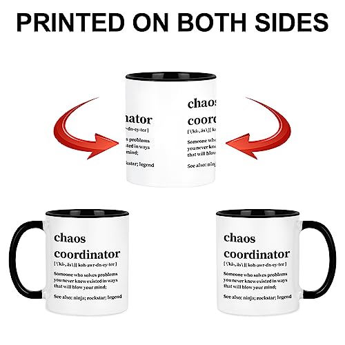 Funny Chaos Coordinator Coffee Mug for Work