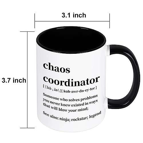 Funny Chaos Coordinator Coffee Mug for Work