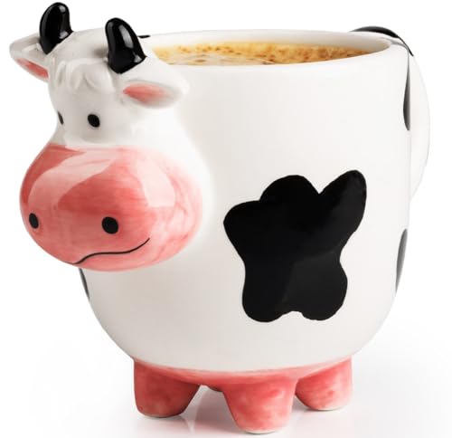 Funny Cow Face Mug - 3D Udder Design