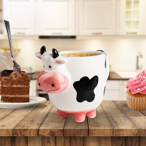 Funny Cow Face Mug - 3D Udder Design