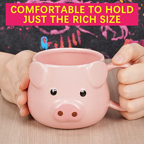 Piggy Perfection: 3D Ceramic Coffee Mug