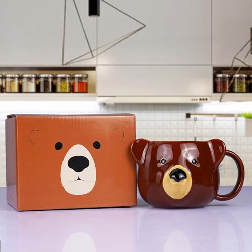 Kawaii Bear 3D Ceramic Coffee Mug 14 oz