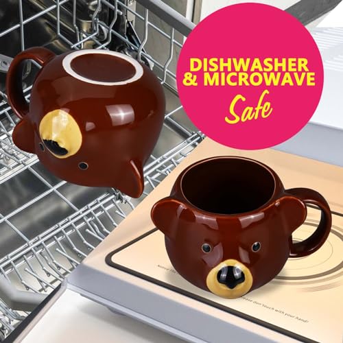 Kawaii Bear 3D Ceramic Coffee Mug 14 oz