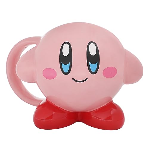 Kirby Pink Sculpted Ceramic Mug - 18 Oz