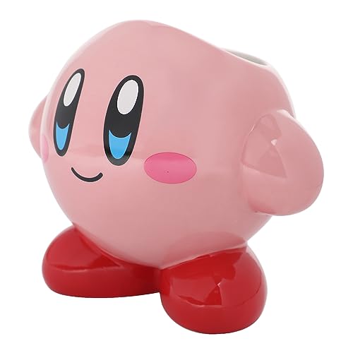 Kirby Pink Sculpted Ceramic Mug - 18 Oz