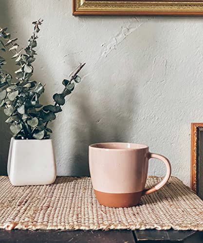 Set of 4 Large Latte Mugs - Modern Style