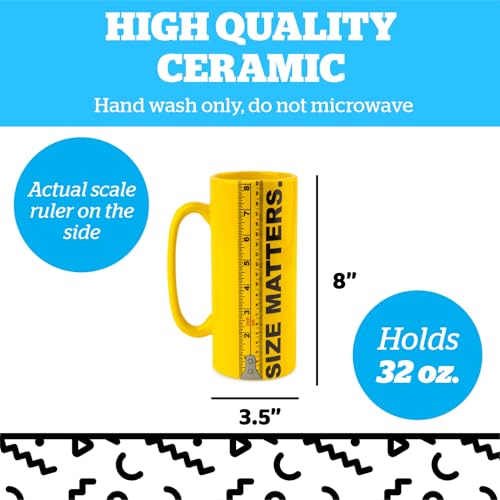 BigMouth Giant Ruler Coffee Mug - Hilarious Gift