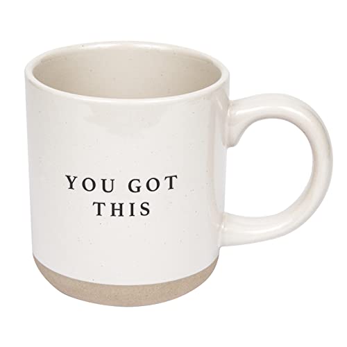 Motivational Stoneware Coffee Mug 14oz | Birthday Gift