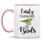 Easily Distracted by Birds Funny Coffee Mug