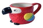Funny Hand-Painted Parrot Mug for Everyone