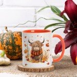 Highland Cow Fall Coffee Mug for Cow Lovers