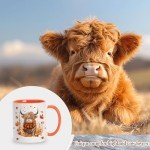Highland Cow Fall Coffee Mug for Cow Lovers