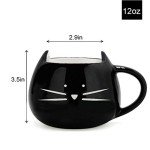 Cute Cat Coffee Mug for Cat Lovers 12 oz