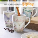 Believe Coffee Mug with Butterfly Design