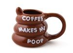 Funny Coffee Mug - "Coffee Makes Me Poop