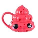 Funny Poop Emoji Coffee Mug with Lid 20 oz