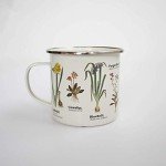 Funny Wildflower Enamel Mug for Coffee Lovers
