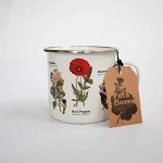 Funny Wildflower Enamel Mug for Coffee Lovers