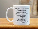 Password Requirements Coffee Mug for Tech Lovers