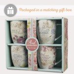 Floral Bible Verse Mugs - Set of 4