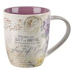 Floral Bible Verse Mugs - Set of 4