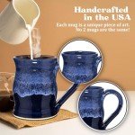 Funny 20oz Clay Barrel Coffee Mug - Handmade