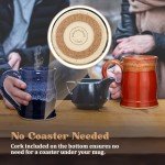 Funny 20oz Clay Barrel Coffee Mug - Handmade