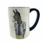 Hipster Animal Coffee Mugs Set of 6