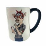 Hipster Animal Coffee Mugs Set of 6