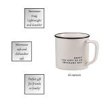 Face-to-Face Funny Black and White Coffee Mug