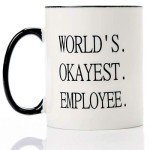 World's Okayest Employee Funny Coffee Mug