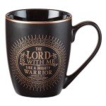 Matte Black Christian Mug with Uplifting Verse