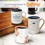Inspirational Floral Mug: Proverbs 31:26 Design