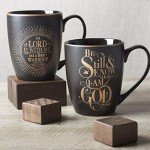 Matte Black Christian Mug with Uplifting Verse