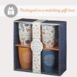 Thankful and Grateful Floral Coffee Mug Set