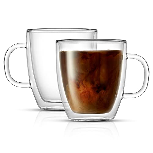 JoyJolt Savor Double Wall Insulated Coffee Mugs - Set of 2
