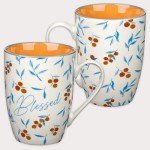 Thankful and Grateful Floral Coffee Mug Set