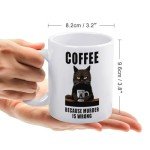 Coffee Because Murder is Wrong Funny Mug